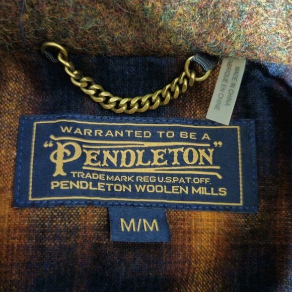 Pendleton Outdoors Capitol Hill Jacket Men's Size M Mahogany Brown Wool Bend - Picture 7 of 9